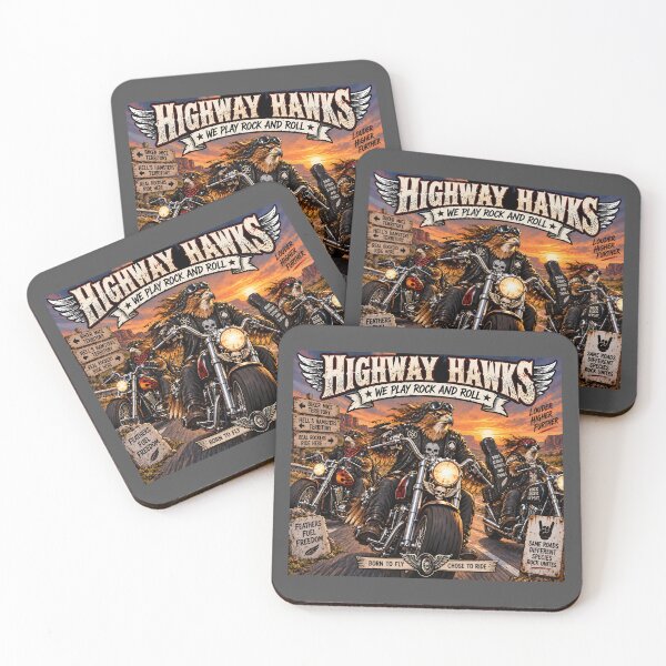 Item preview, Highway Hawks Born to Fly Chose to Ride designed and sold by Hornace88studio.