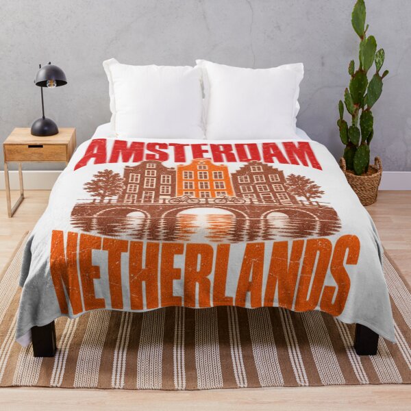 Item preview, Amsterdam Netherlands Canal Houses Bridge Vintage designed and sold by Yellowriversss.