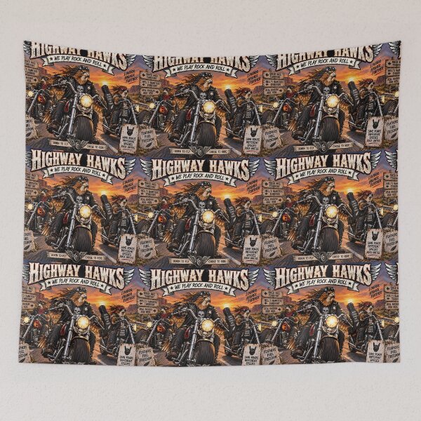 Item preview, Highway Hawks Born to Fly Chose to Ride designed and sold by Hornace88studio.