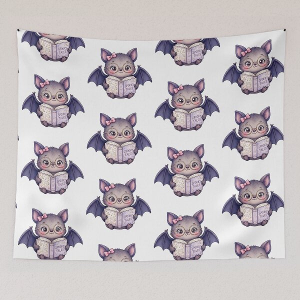 Item preview, Reading Bat with glasses designed and sold by priyankajustine.