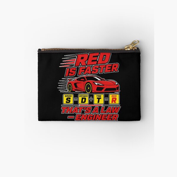 Item preview, Red Is Faster Thats A Law Engineer Funny Car Physics Sports Car designed and sold by MirengLab.