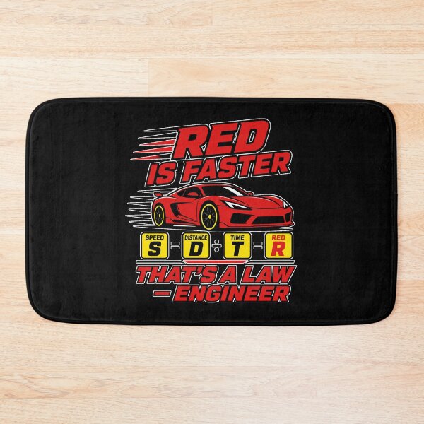Item preview, Red Is Faster Thats A Law Engineer Funny Car Physics Sports Car designed and sold by MirengLab.