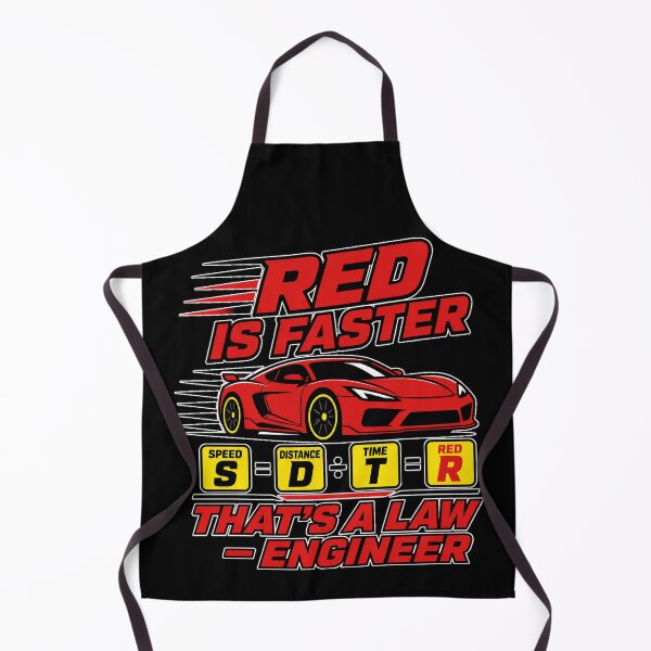 Item preview, Red Is Faster Thats A Law Engineer Funny Car Physics Sports Car designed and sold by MirengLab.