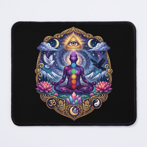Item preview, Cosmic Chakra Meditation Third Eye Sacred Symbols designed and sold by NeuralLoft Frequency.