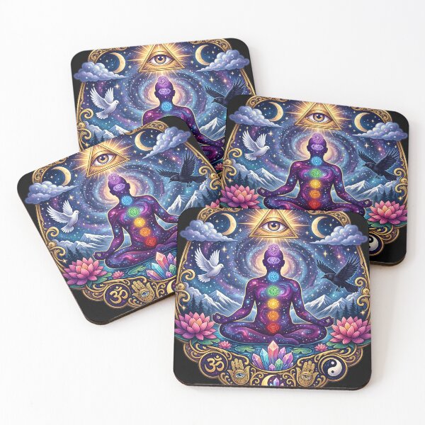 Item preview, Cosmic Chakra Meditation Third Eye Sacred Symbols designed and sold by NeuralLoft Frequency.