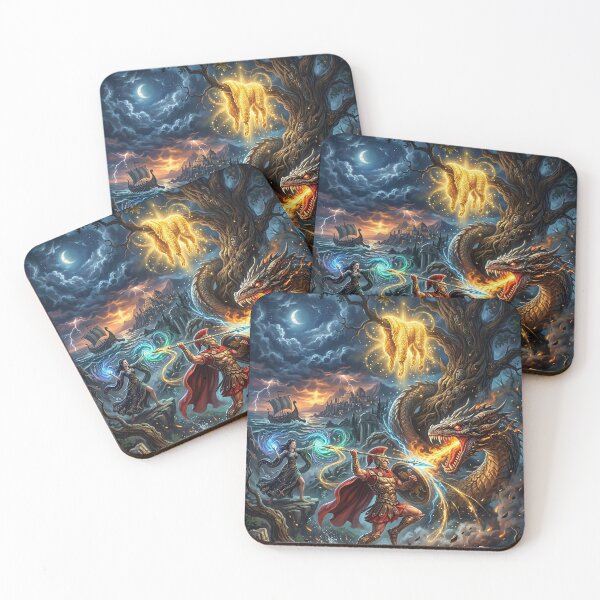 Artikelvorschau, Jason and Golden Fleece - Greek Mythology Art entworfen und verkauft von Lucid Dream Pixel.