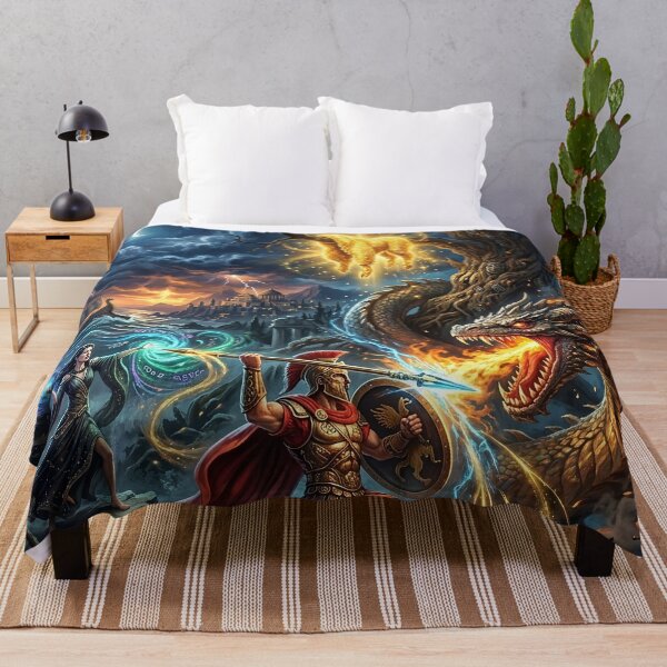Artikelvorschau, Jason and Golden Fleece - Greek Mythology Art entworfen und verkauft von Lucid Dream Pixel.