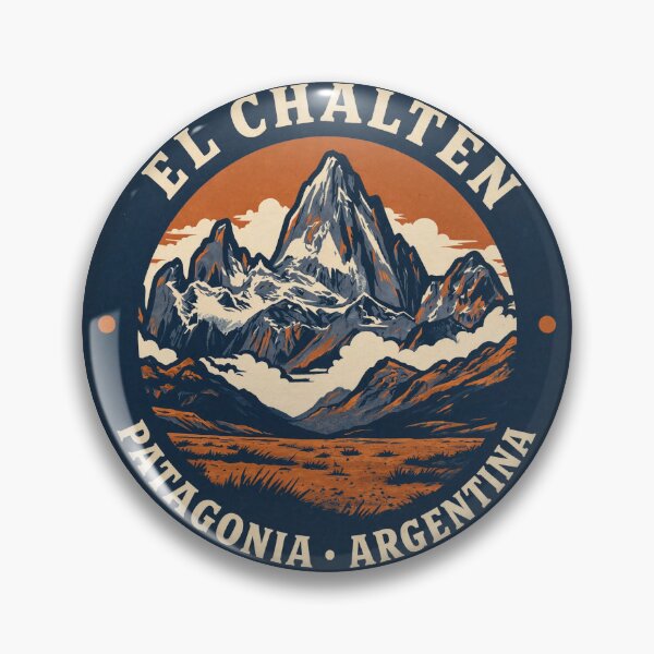 Item preview, El Chaltén Argentina Vintage Badge Fitz Roy Patagonia designed and sold by JIGUWORLD.