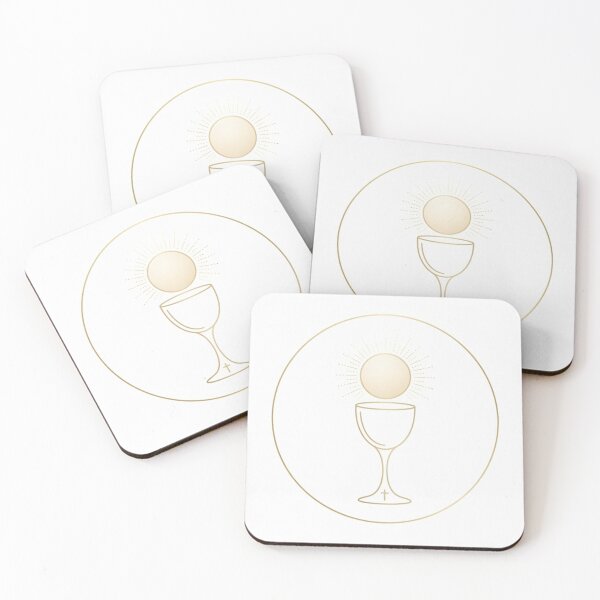 Item preview, Chalice and Host First Communion Gold Design designed and sold by MantoSagrado.