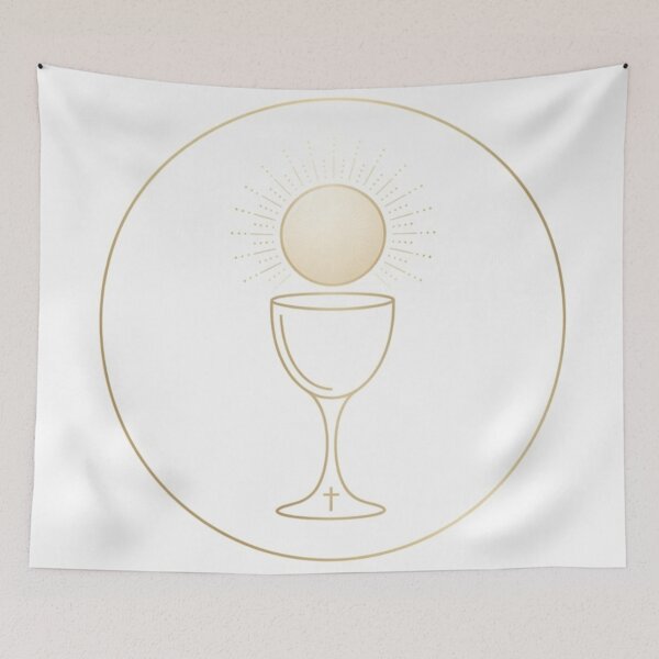Item preview, Chalice and Host First Communion Gold Design designed and sold by MantoSagrado.
