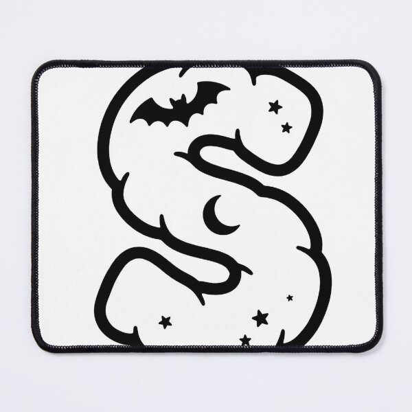Item preview, Spooky Halloween Letter S Bat Moon designed and sold by remoteart.