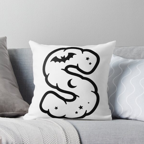 Item preview, Spooky Halloween Letter S Bat Moon designed and sold by remoteart.