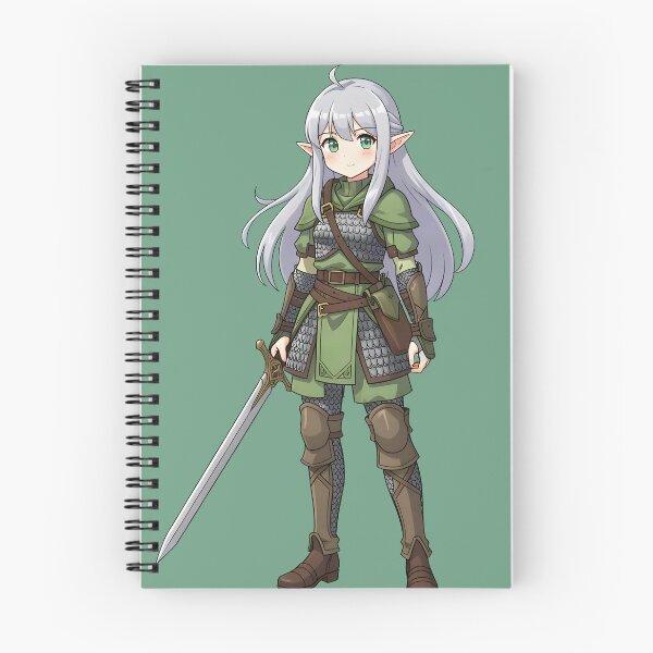 Item preview, Female Elven Warrior - Simple Anime Illustration  designed and sold by Fanta-sticky.