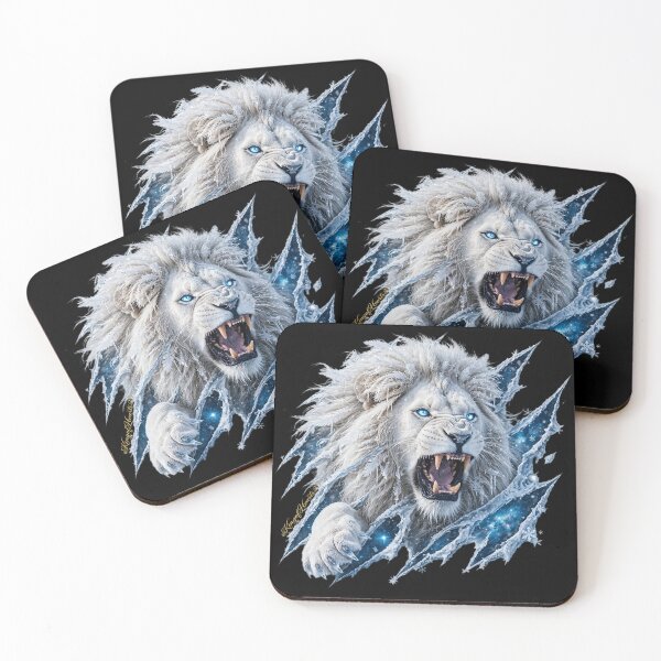 Item preview, Arctic Frost Lion Crown Rift - Icy Cosmic King Art designed and sold by KingofHearts25.