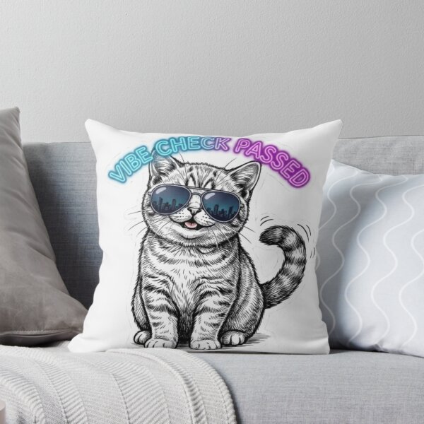 Item preview, Cool Cat Vibe Check Passed designed and sold by PrintforDesign.
