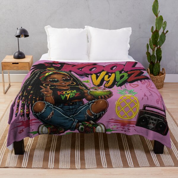 Item preview, Kool Vybz Tropical Urban Streetwear Afrocentric Chill Vibes Art designed and sold by digitalbob60.