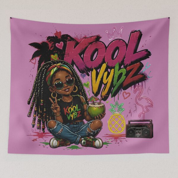 Item preview, Kool Vybz Tropical Urban Streetwear Afrocentric Chill Vibes Art designed and sold by digitalbob60.