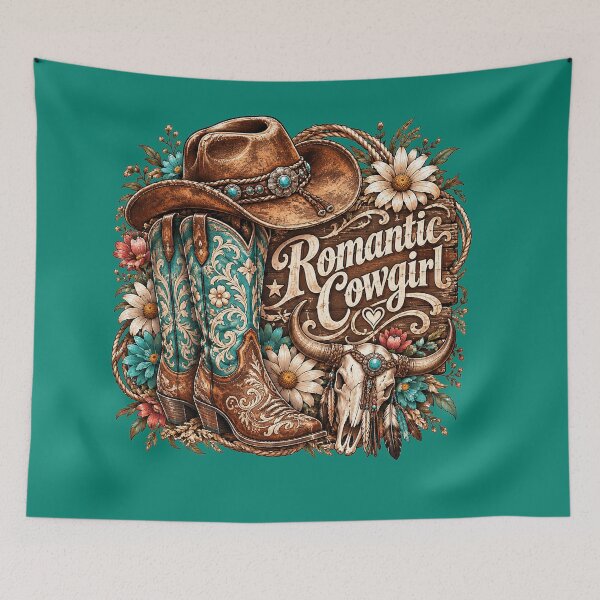 Item preview, Romantic Cowgirl Floral Western Boots Design designed and sold by cameleon style.