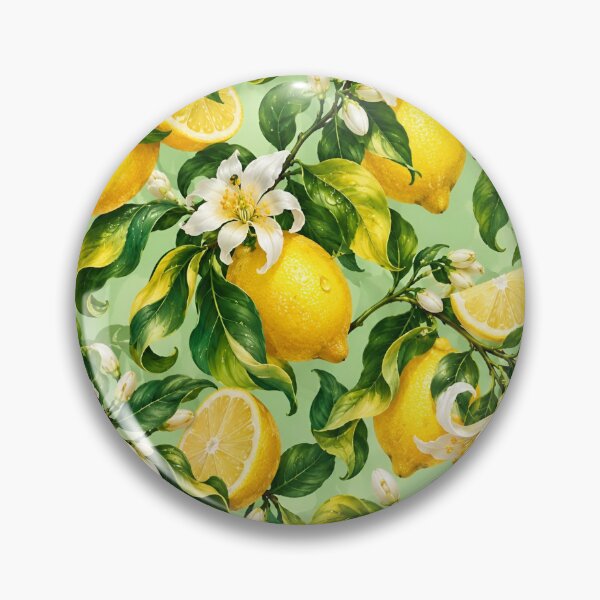Item preview, Lemon Blossom Botanical Pattern – Citrus Garden Aesthetic designed and sold by IRON SIREN.