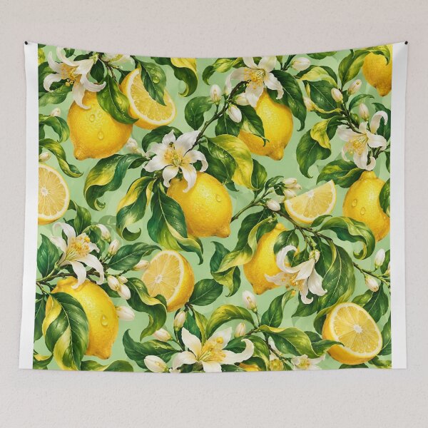 Item preview, Lemon Blossom Botanical Pattern – Citrus Garden Aesthetic designed and sold by IRON SIREN.