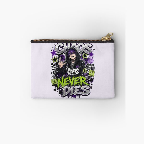 Item preview, Edgy Dark Anime Boy Chaos Never Dies Streetwear designed and sold by CloudyCatArt.