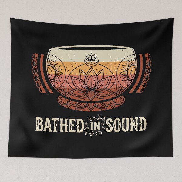Item preview, Sound Bath Singing Bowl Boho Lotus Mandala Linework designed and sold by Osmose-Studio.