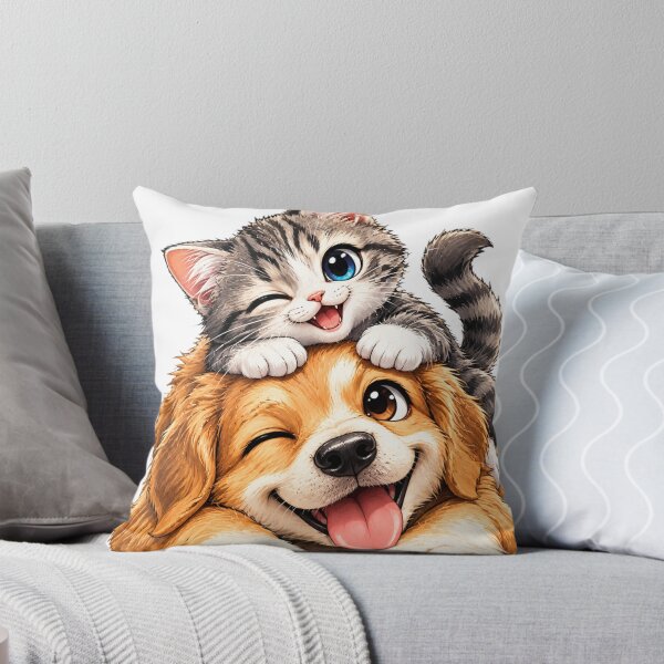 Item preview, Adorable cat and dog love designed and sold by urbanshop7.
