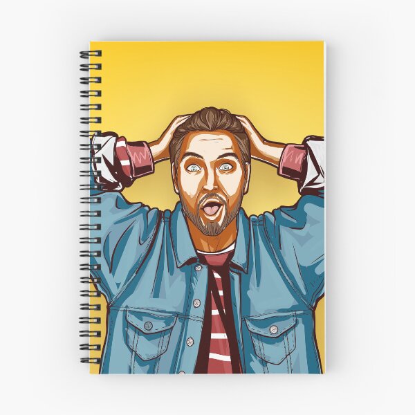 Item preview, Shocked Man Hands On Head Pop Art Vector designed and sold by PIXeez⭐️⭐️⭐️⭐️⭐️.