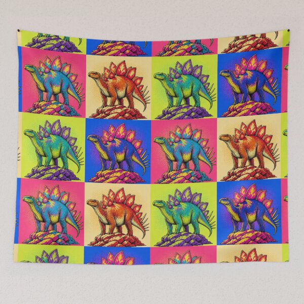 Item preview, Stegosaurus Pop Art Style designed and sold by cbfineart.