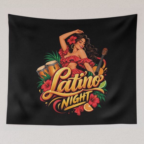 Item preview, Latino Night Salsa Dancing Music Tropical Fiesta designed and sold by CrazySzoopWorld.