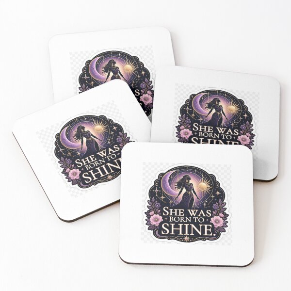 Item preview, She Was Born to Shine | Celestial Women Empowerment Sticker ✨? designed and sold by KabirShadija.