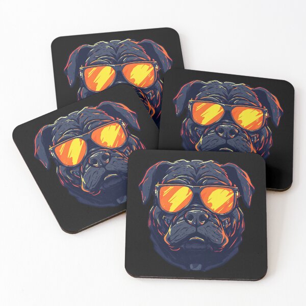 Item preview, Cyberpunk Cyber Bulldog - Futuristic Neon Sunglasses Dog designed and sold by Cyber Gold Studio.