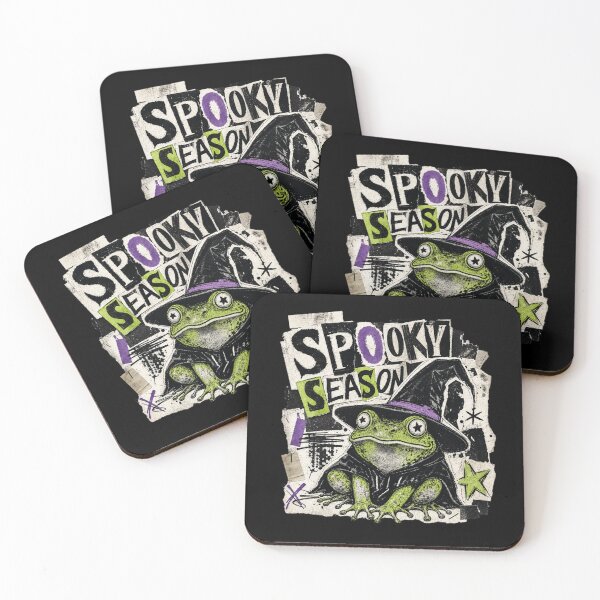 Item preview, Spooky Season Frog Vintage Zine T-Shirt | Witch Hat Toad Paper Collage Halloween Gift designed and sold by illeN-Art-World.