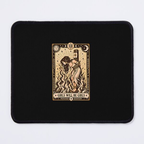 Item preview, Girls Will Be Girls Funny Witch Cigarette Tarot Card designed and sold by Byhergawaa.