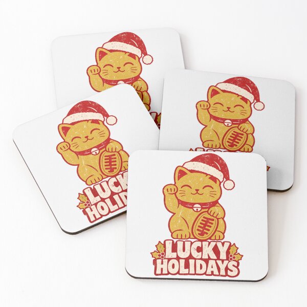 Item preview, Maneki Neko Lucky Cat Christmas Santa designed and sold by Yellowriversss.