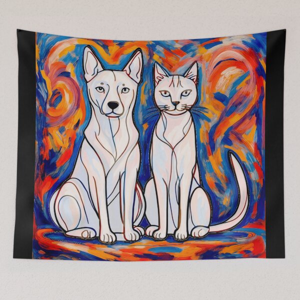 Item preview, A Celebration of Canine and Feline Bond #3 designed and sold by Helios Be. Lavsh.