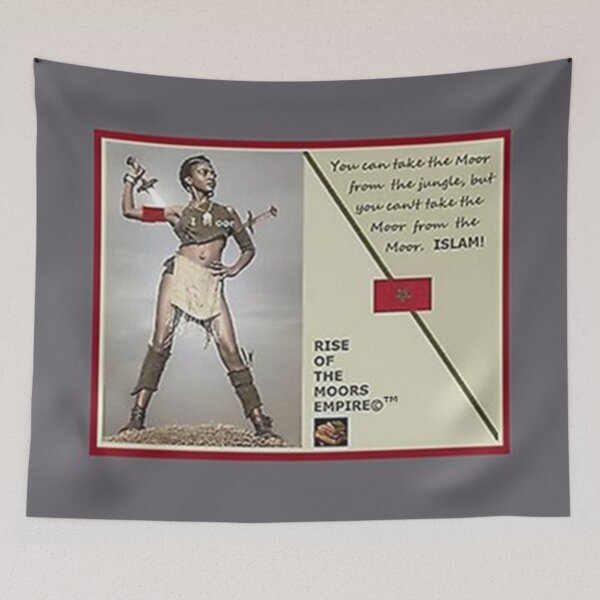 Item preview, Mu’ur (UM) Empire™ al-Benhadiel©™ design, I M oor, gray background designed and sold by HardyKnitDesign.