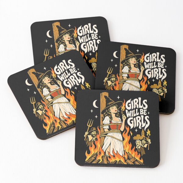Item preview, Girls Will Be Girls Funny Witch Cigarette Tarot Card designed and sold by Byhergawaa.