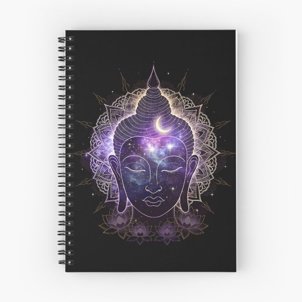 Item preview, Cosmic Buddha Galaxy Lunar Mandala Lotus designed and sold by NeuralLoft Frequency.