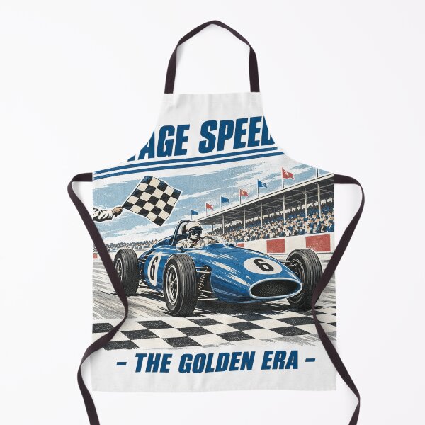 Item preview, Vintage Speed Club - The Golden Era Retro Blue Race Winner Poster designed and sold by AgdBol.