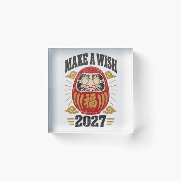 Item preview, Daruma Doll Make A Wish 2027 Japanese designed and sold by Yellowriversss.