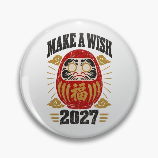 Item preview, Daruma Doll Make A Wish 2027 Japanese designed and sold by Yellowriversss.