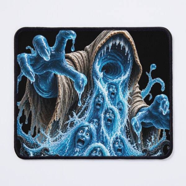 Item preview, Spooky Water Monster Halloween Phantom Horror Art designed and sold by M. Mamdouh Artworks.