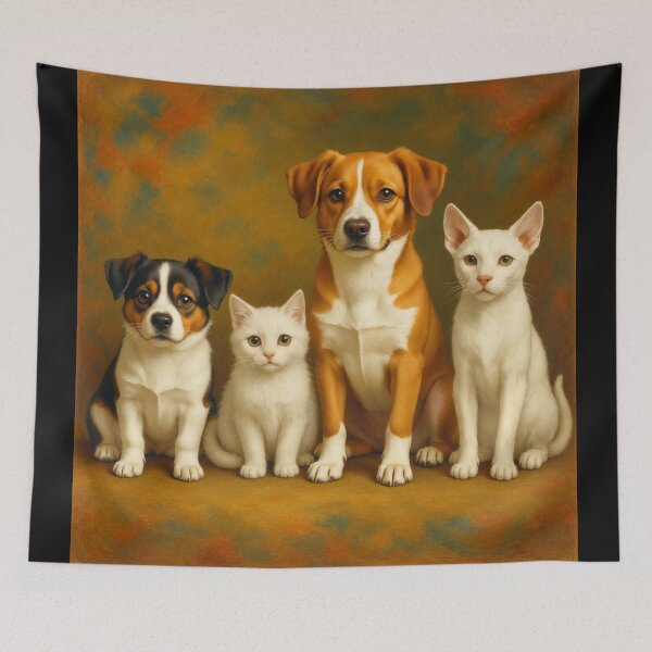 Item preview, A Celebration of Canine and Feline Bond #1 designed and sold by Helios Be. Lavsh.