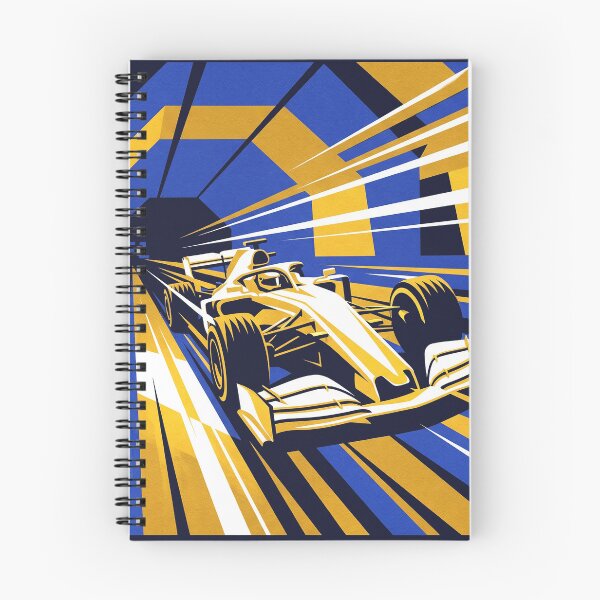 Item preview, F1 Racing Car Speed Tunnel Blue Yellow Motorsport Graphic designed and sold by KiwiRider.