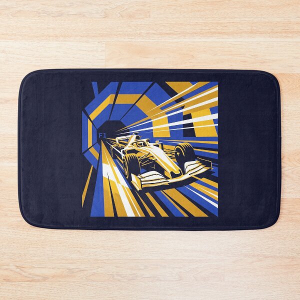 Item preview, F1 Racing Car Speed Tunnel Blue Yellow Motorsport Graphic designed and sold by KiwiRider.