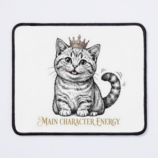 Item preview, Main Character Energy Cat designed and sold by PrintforDesign.