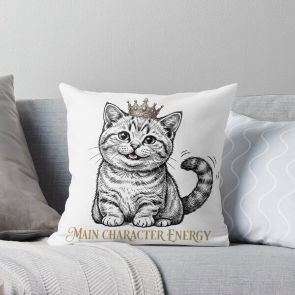 Item preview, Main Character Energy Cat designed and sold by PrintforDesign.