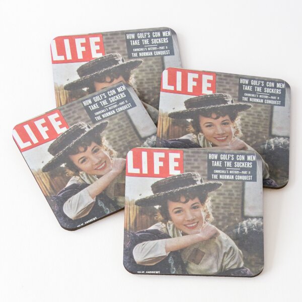 Item preview, Life Magazine Cover Julie Andrews Vintage Girls Ladies Women Wall Art Poster Print Tee Cushion Mug Shirt designed and sold by Cool Robot Bro..