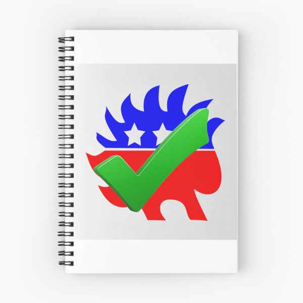 Item preview, Anti Two-Party System Libertarian Porcupine Vote Third Party Graphic Sticker designed and sold by NotSoSubtleRosiePeas.